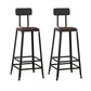 Tabouret de comptoir de style contemporain, tabouret de bar sans accoudoirs à dossier bas pour l'intérieur