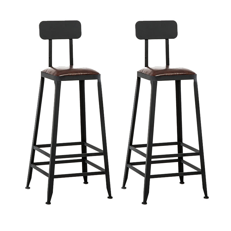 Tabouret de comptoir de style contemporain, tabouret de bar sans accoudoirs à dossier bas pour l'intérieur