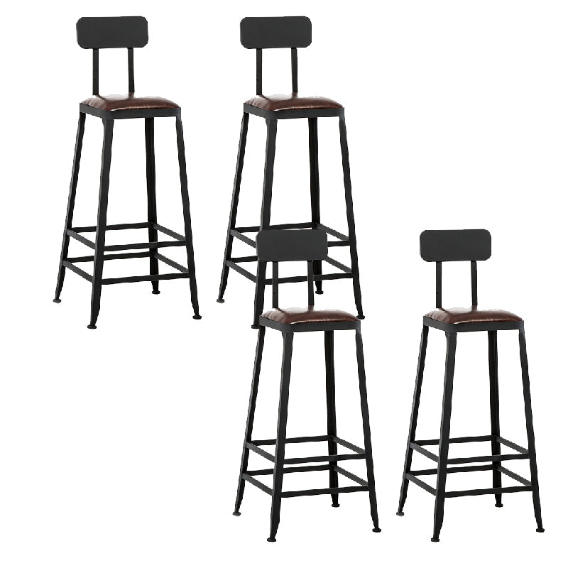 Tabouret de comptoir de style contemporain, tabouret de bar sans accoudoirs à dossier bas pour l'intérieur