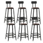 Tabouret de comptoir de style contemporain, tabouret de bar sans accoudoirs à dossier bas pour l'intérieur