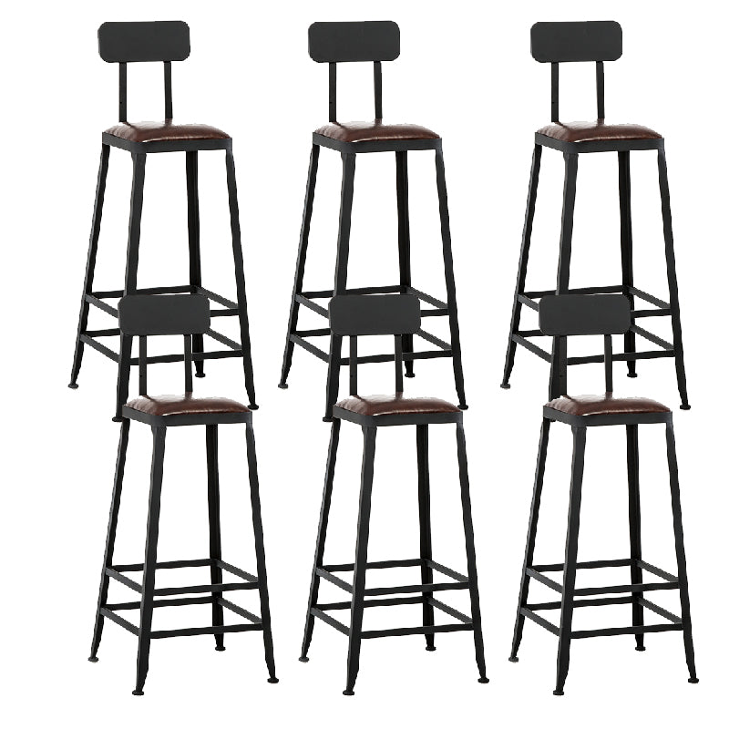 Tabouret de comptoir de style contemporain, tabouret de bar sans accoudoirs à dossier bas pour l'intérieur