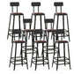 Tabouret de comptoir de style contemporain, tabouret de bar sans accoudoirs à dossier bas pour l'intérieur