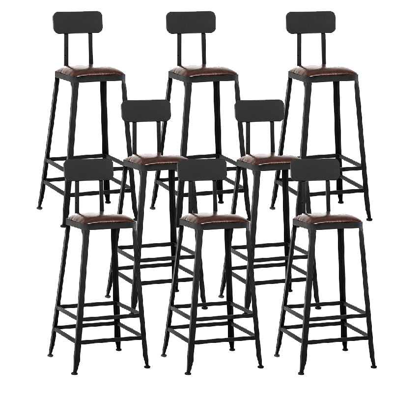 Tabouret de comptoir de style contemporain, tabouret de bar sans accoudoirs à dossier bas pour l'intérieur