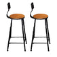 Tabouret de comptoir de style contemporain, tabouret de bar sans accoudoirs à dossier bas pour l'intérieur