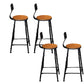 Tabouret de comptoir de style contemporain, tabouret de bar sans accoudoirs à dossier bas pour l'intérieur