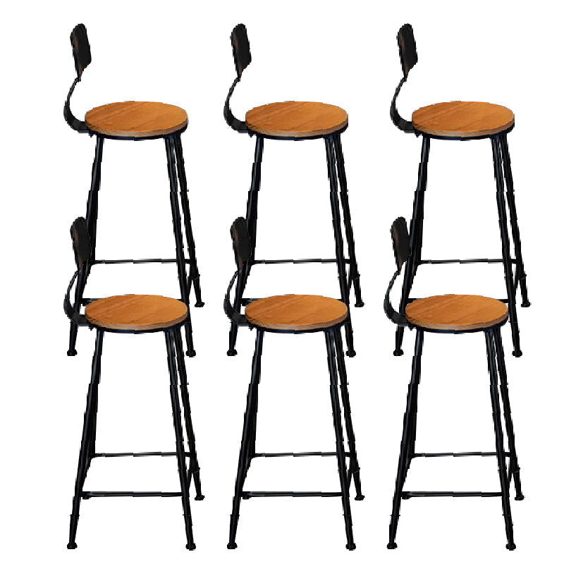 Tabouret de comptoir de style contemporain, tabouret de bar sans accoudoirs à dossier bas pour l'intérieur