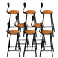 Tabouret de comptoir de style contemporain, tabouret de bar sans accoudoirs à dossier bas pour l'intérieur