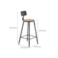 Tabouret de comptoir de style contemporain, tabouret de bar sans accoudoirs à dossier bas pour l'intérieur