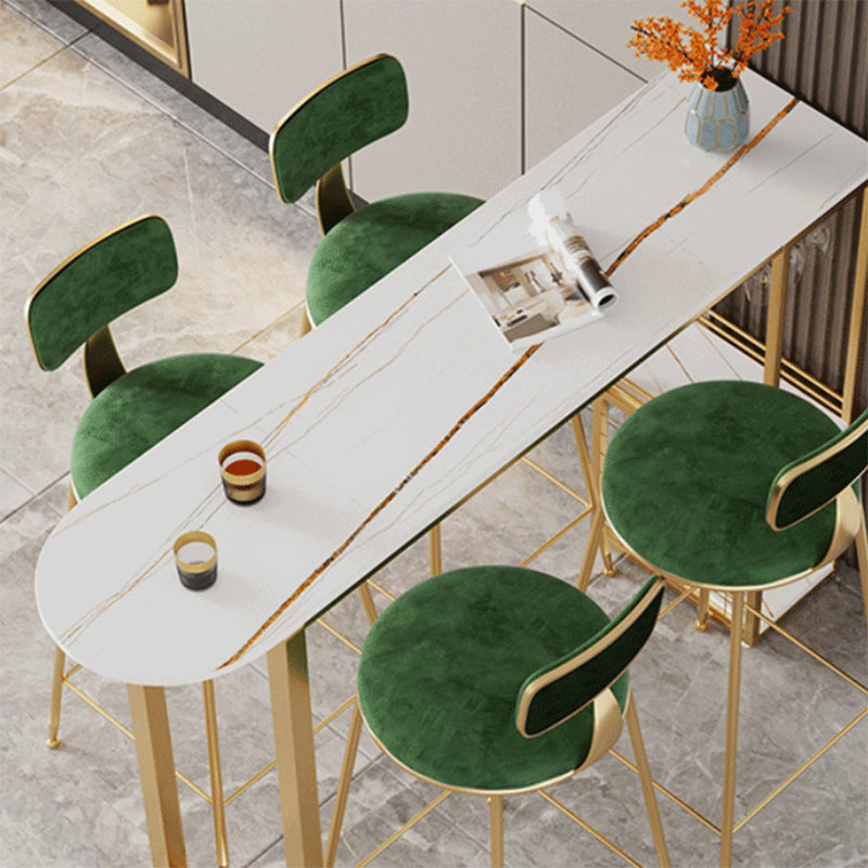 Glam Style Upholstered Counter Stool Armless Bar Stool with Footrest Clearhalo 'Bar Furniture' 'Bar Stools' 'bar_stools' 'furn' 'furn_bar_stools' 'Furniture' 'Kitchen & Dining Furniture' 6371031