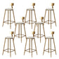 Glam Style Upholstered Counter Stool Armless Bar Stool with Footrest Grey 8 Piece Set Four Legs Clearhalo 'Bar Furniture' 'Bar Stools' 'bar_stools' 'furn' 'furn_bar_stools' 'Furniture' 'Kitchen & Dining Furniture' 6371039