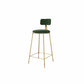 Glam Style Upholstered Counter Stool Armless Bar Stool with Footrest Green 1 Piece Four Legs Clearhalo 'Bar Furniture' 'Bar Stools' 'bar_stools' 'furn' 'furn_bar_stools' 'Furniture' 'Kitchen & Dining Furniture' 6371045
