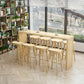 Industrial Wooden Armless High Chair 30" Height Backless Solid Wood Counter Stool Clearhalo 'Bar Furniture' 'Bar Stools' 'bar_stools' 'furn' 'furn_bar_stools' 'Furniture' 'Kitchen & Dining Furniture' 6371082