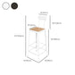 Contemporary Style Counter Stool Square Wood Bar Stool with Footrest Clearhalo 'Bar Furniture' 'Bar Stools' 'bar_stools' 'furn' 'furn_bar_stools' 'Furniture' 'Kitchen & Dining Furniture' 6371122