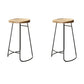 Contemporary Solid Wood Counter Stool Saddle Seat Bar Stool for Indoor 2 Piece Set Clearhalo 'Bar Furniture' 'Bar Stools' 'bar_stools' 'furn' 'furn_bar_stools' 'Furniture' 'Kitchen & Dining Furniture' 6371125
