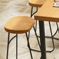 Contemporary Solid Wood Counter Stool Saddle Seat Bar Stool for Indoor Clearhalo 'Bar Furniture' 'Bar Stools' 'bar_stools' 'furn' 'furn_bar_stools' 'Furniture' 'Kitchen & Dining Furniture' 6371133