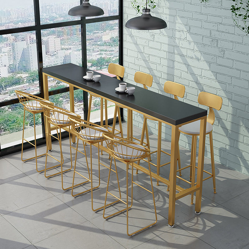 Glam Style Counter Stool Upholstered Low Back Bar Stool with Gold Frame Clearhalo 'Bar Furniture' 'Bar Stools' 'bar_stools' 'furn' 'furn_bar_stools' 'Furniture' 'Kitchen & Dining Furniture' 6371188