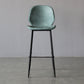 Contemporary Faux Leather Counter Stool Low Back Stool with Black Frame Blue 1 Piece Clearhalo 'Bar Furniture' 'Bar Stools' 'bar_stools' 'furn' 'furn_bar_stools' 'Furniture' 'Kitchen & Dining Furniture' 6371286