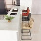Modern Faux Leather Counter Stool Bar-height Bar Stool with Black Frame Clearhalo 'Bar Furniture' 'Bar Stools' 'bar_stools' 'furn' 'furn_bar_stools' 'Furniture' 'Kitchen & Dining Furniture' 6371324