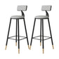 Tabouret de bar de style contemporain Tabouret de bar rond à dossier bas avec pieds en métal