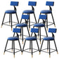 Tabouret de bar de style contemporain Tabouret de bar rond à dossier bas avec pieds en métal