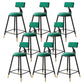 Tabouret de bar de style contemporain Tabouret de bar rond à dossier bas avec pieds en métal