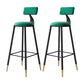 Tabouret de bar de style contemporain Tabouret de bar rond à dossier bas avec pieds en métal