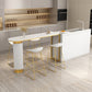 Tabouret de bar en plastique de style Glam avec pieds en métal