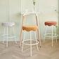 Contemporary Style Counter Stool Upholstered Bar-height Bar Stool with Metal Base Clearhalo 'Bar Furniture' 'Bar Stools' 'bar_stools' 'furn' 'furn_bar_stools' 'Furniture' 'Kitchen & Dining Furniture' 6371522