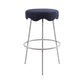 Contemporary Style Counter Stool Upholstered Bar-height Bar Stool with Metal Base White-Blue 1 Piece Clearhalo 'Bar Furniture' 'Bar Stools' 'bar_stools' 'furn' 'furn_bar_stools' 'Furniture' 'Kitchen & Dining Furniture' 6371578