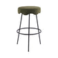 Contemporary Style Counter Stool Upholstered Bar-height Bar Stool with Metal Base Green-Black 1 Piece Clearhalo 'Bar Furniture' 'Bar Stools' 'bar_stools' 'furn' 'furn_bar_stools' 'Furniture' 'Kitchen & Dining Furniture' 6371607