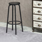 Industrial Metal Counter Height Stools Armless Bar Stool in Black Clearhalo 'Bar Furniture' 'Bar Stools' 'bar_stools' 'furn' 'furn_bar_stools' 'Furniture' 'Kitchen & Dining Furniture' 6371647