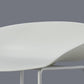 Scandinavian Style Barstool Plastic Low Back Bar Stool with Footrest
