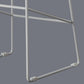 Scandinavian Style Barstool Plastic Low Back Bar Stool with Footrest
