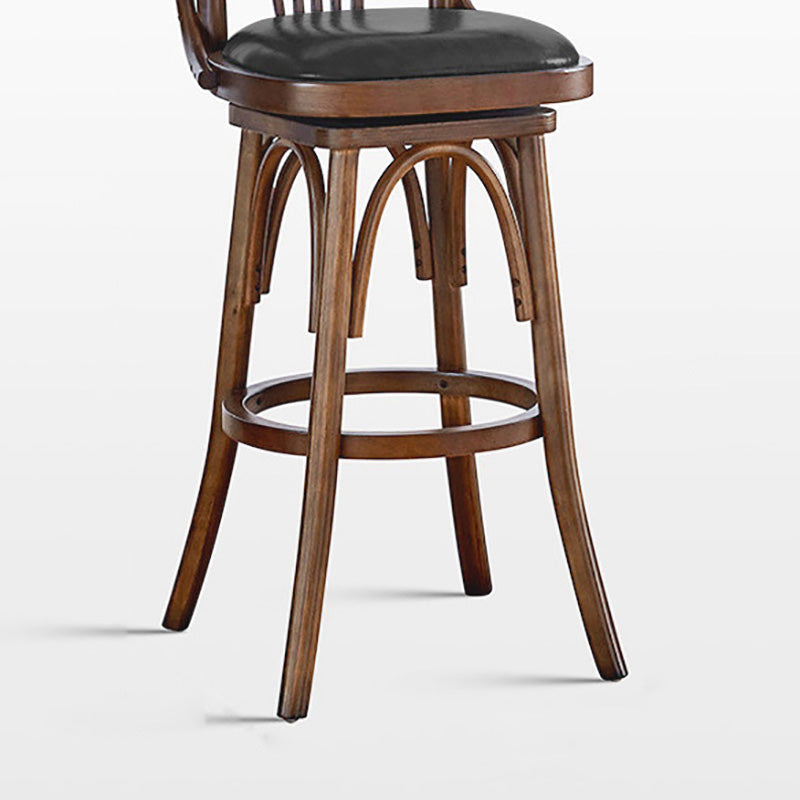 Zeitgenössische Barhocker aus Holz mit Thekenhöhe, armloser Barhocker für das Wohnzimmer