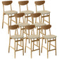 Zeitgenössische Barhocker aus Holz mit Thekenhöhe, armloser Barhocker für das Wohnzimmer