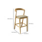Zeitgenössische Barhocker aus Holz mit Thekenhöhe, armloser Barhocker für das Wohnzimmer