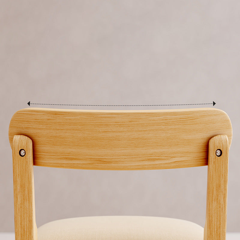 Taburete industrial de madera con altura de mostrador, taburete de bar sin brazos con cojín