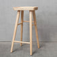 Industrial Solid Wood Counter Stool Saddle Seat Backless Bar Stool with Footrest Wood 1 Piece Clearhalo 'Bar Furniture' 'Bar Stools' 'bar_stools' 'furn' 'furn_bar_stools' 'Furniture' 'Kitchen & Dining Furniture' 6372062
