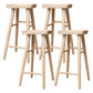 Industrial Solid Wood Counter Stool Saddle Seat Backless Bar Stool with Footrest Wood 4 Piece Set Clearhalo 'Bar Furniture' 'Bar Stools' 'bar_stools' 'furn' 'furn_bar_stools' 'Furniture' 'Kitchen & Dining Furniture' 6372066