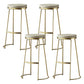 Contemporary Metal Counter Height Stools Bar Stool with Footrest Gold 4 Piece Set Clearhalo 'Bar Furniture' 'Bar Stools' 'bar_stools' 'furn' 'furn_bar_stools' 'Furniture' 'Kitchen & Dining Furniture' 6372116