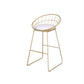 Contemporary Metal Counter Height Stools Bar Stool with Footrest Clearhalo 'Bar Furniture' 'Bar Stools' 'bar_stools' 'furn' 'furn_bar_stools' 'Furniture' 'Kitchen & Dining Furniture' 6372123