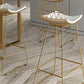 Contemporary Metal Counter Height Stools Bar Stool with Footrest Clearhalo 'Bar Furniture' 'Bar Stools' 'bar_stools' 'furn' 'furn_bar_stools' 'Furniture' 'Kitchen & Dining Furniture' 6372126