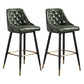 Glam Style Faux Leather Barstool Armless Low Back Bar Stool with Metal Legs 2 Piece Set Clearhalo 'Bar Furniture' 'Bar Stools' 'bar_stools' 'furn' 'furn_bar_stools' 'Furniture' 'Kitchen & Dining Furniture' 6372140