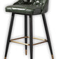 Glam Style Faux Leather Barstool Armless Low Back Bar Stool with Metal Legs Clearhalo 'Bar Furniture' 'Bar Stools' 'bar_stools' 'furn' 'furn_bar_stools' 'Furniture' 'Kitchen & Dining Furniture' 6372149