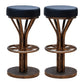 Contemporary Stainless Steel Counter Height Stools Backless Stool Matte Black 2 Piece Set Clearhalo 'Bar Furniture' 'Bar Stools' 'bar_stools' 'furn' 'furn_bar_stools' 'Furniture' 'Kitchen & Dining Furniture' 6372332