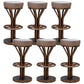 Contemporary Stainless Steel Counter Height Stools Backless Stool Grey 6 Piece Set Clearhalo 'Bar Furniture' 'Bar Stools' 'bar_stools' 'furn' 'furn_bar_stools' 'Furniture' 'Kitchen & Dining Furniture' 6372343