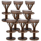 Contemporary Stainless Steel Counter Height Stools Backless Stool Grey 8 Piece Set Clearhalo 'Bar Furniture' 'Bar Stools' 'bar_stools' 'furn' 'furn_bar_stools' 'Furniture' 'Kitchen & Dining Furniture' 6372344
