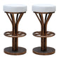Contemporary Stainless Steel Counter Height Stools Backless Stool White 2 Piece Set Clearhalo 'Bar Furniture' 'Bar Stools' 'bar_stools' 'furn' 'furn_bar_stools' 'Furniture' 'Kitchen & Dining Furniture' 6372345