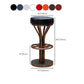 Contemporary Stainless Steel Counter Height Stools Backless Stool Clearhalo 'Bar Furniture' 'Bar Stools' 'bar_stools' 'furn' 'furn_bar_stools' 'Furniture' 'Kitchen & Dining Furniture' 6372365