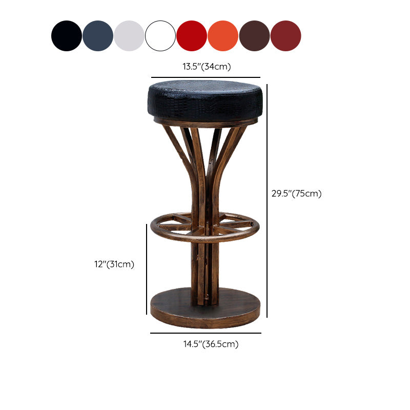 Contemporary Stainless Steel Counter Height Stools Backless Stool Clearhalo 'Bar Furniture' 'Bar Stools' 'bar_stools' 'furn' 'furn_bar_stools' 'Furniture' 'Kitchen & Dining Furniture' 6372365